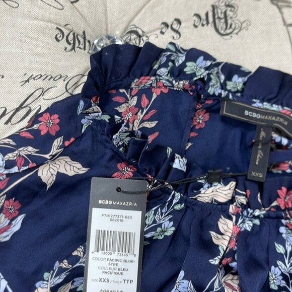 BCBGMAXAZRIA Floral-Print Blouse - Picture 4 of 14